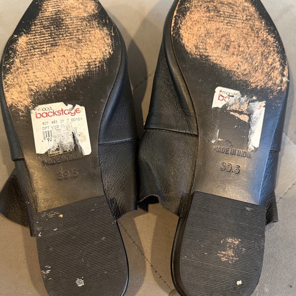 Free People Black Leather Mules - Picture 7 of 10